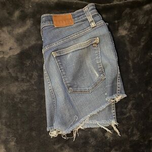 Distressed Madewell Denim Shorts